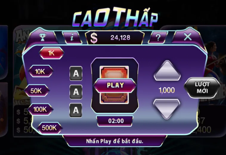 Minigame Cao Thấp Tại 789Club Siêu Phẩm Game Bài Với Cơ Hội Thắng Lớn