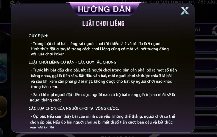 Liêng Tại 789Club Sân Chơi Bài Dân Gian Đẳng Cấp Cho Mọi Cao Thủ