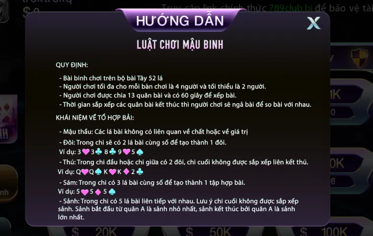 Hướng Dẫn Chơi Mậu Binh Tại 789Club Đỉnh Cao Cho Các Cao Thủ Game Bài