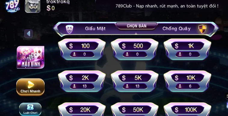 Hướng Dẫn Chơi Mậu Binh Tại 789Club Đỉnh Cao Cho Các Cao Thủ Game Bài