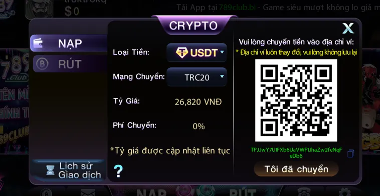 Nạp Tiền 789Club Siêu Nhanh Nhận Ưu Đãi Khủng Để Sẵn Sàng Chinh Phục Jackpot