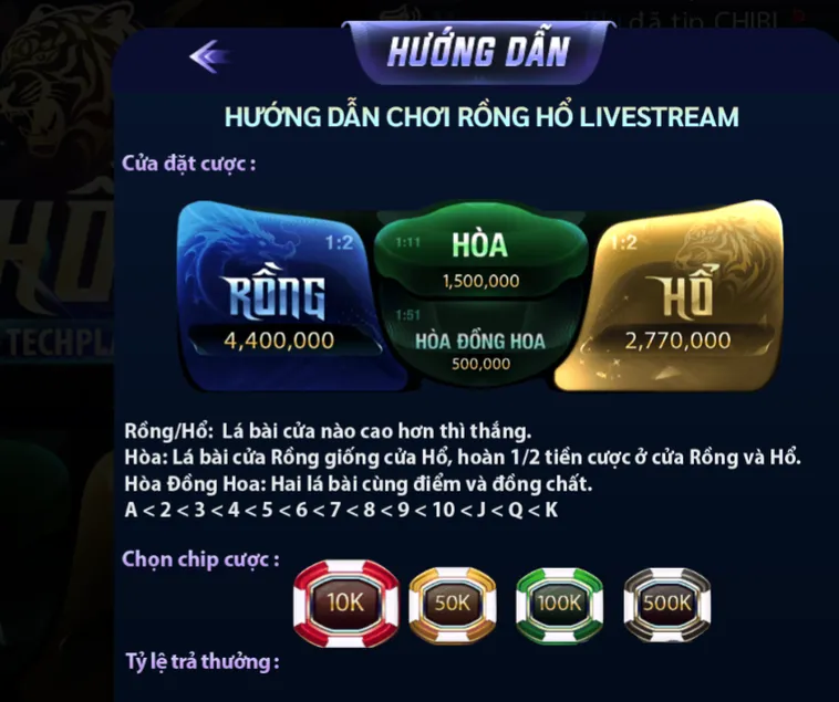 Rồng Hổ Casino Tại 789Club Đấu Trường Tốc Độ Săn Thưởng Đẳng Cấp