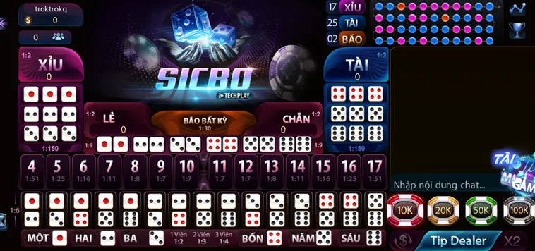 Sicbo Casino Tại 789Club Trò Chơi Xúc Xắc Kịch Tính Với Phần Thưởng Giá Trị