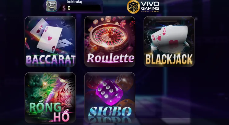 Vivo Gaming Live Tại 789Club Sảnh Cược Đẳng Cấp Đỉnh Cao Cho Mọi Game Thủ